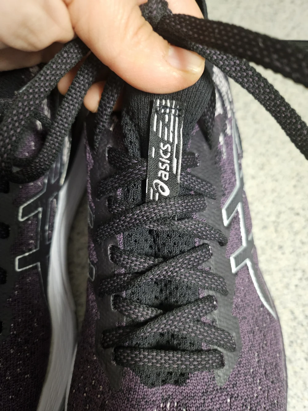 ASICS Women's Purple Knit Running Shoes